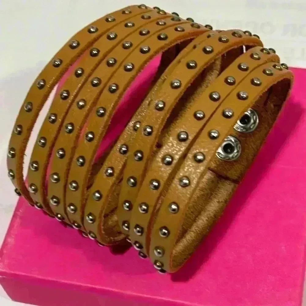 Faux leather bracelet